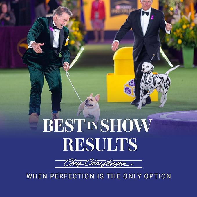 Chris Christensen 00C 6.5 in Crescent Coarse/Fine Finishing Butter Comb, Groom Like a Professional, Rounded Corners Prevent Friction and Breakage, Solid Brass Spin with Steel Teeth, Chrome Finish