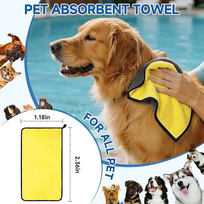 Pet Steam Brush for Dog & Cat shower bath brush Grooming Comb with Spray, Defur Tool, Water-Free Shampoo, Bath Gloves,Bath Brush, Tooth & Ear Brush, Towel (11PCS)