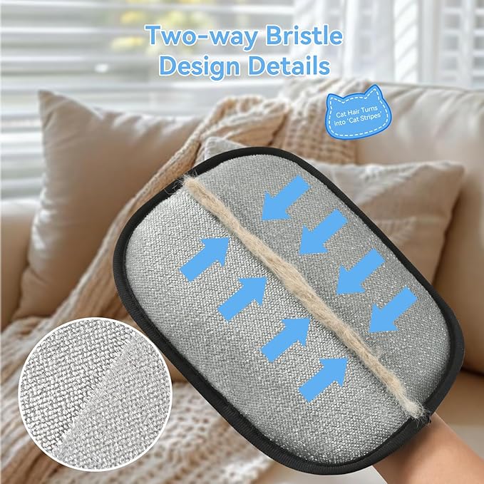 AstraLoom Pet Hair Removal Glove for Cats & Dogs,Reusable Electrostatic Pet Hair Remover Tool for Furniture, Carpet, Clothing, Car Seat (1PCS)