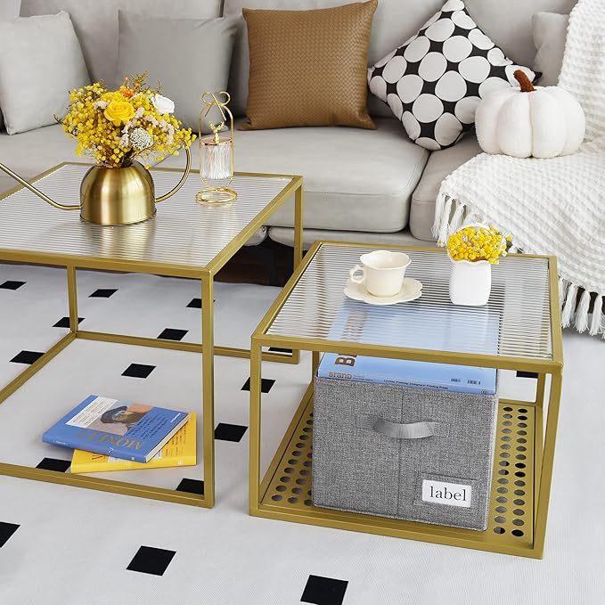 GRANNY SAYS Closet Organizers and Storage, Fabric Storage bins with Label Holder, Shelf Baskets for Organizing Bedroom, Decorative Storage Containers for Wardrobe, Dark Gray, Extra Large, 3-Pack