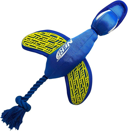 Nerf Dog Large Nylon Launching Duck/Blue/Green