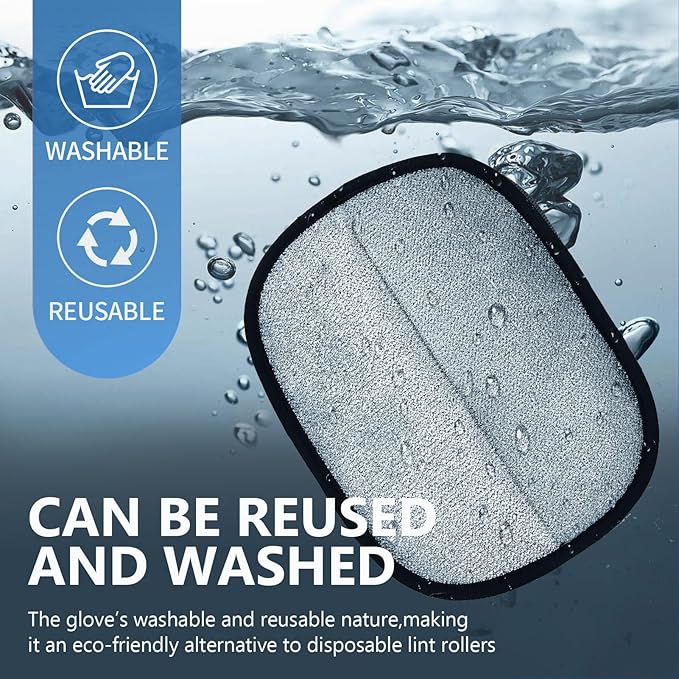 2PCS Pet Hair Removal Glove for Dogs&Cats,Upgraded 5-Finger Electrostatic Pet Hair Remover,Reusable Magic Brush Pet Hair Removal Tool for Laundry,Carpets,Sofa Gaps,and Car Seats