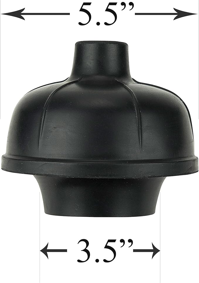 SteadMax Heavy Duty Toilet Plunger, Commercial Grade Double Thrust Force Rubber Cup with Wood Handle, 2 Pack (22")