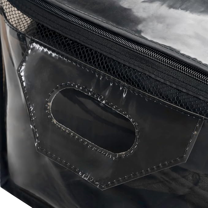 Hefty Storage Bags Extra Large Double Zipper Backpack, Heavy Duty Water Resistant Moving Totes with Shoulder Straps, Foldable Reusable Packing Organizers, 2 Pack (X-Large Black)