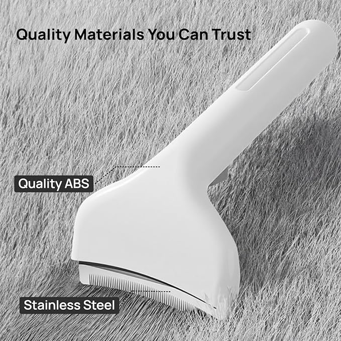 Cat Comb for Shedding, Cat Deshedding Brush with One-Click Fur Release, Cat Grooming Comb, Indoor Cat & Dog Brush, Pet Deshedding Tool