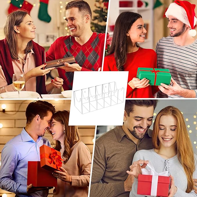 GTI Belt Organizer, Acrylic 6 Compartments Belt Organizer for Closet and Drawer, Display Case for Tie,Bow Tie and Belt,Clear Belt Storage Container Holder for Men Women