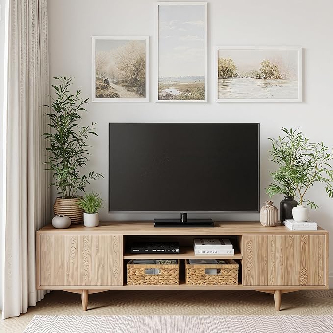 StorageWorks Pantry Baskets, Wicker Storage Baskets for Organizing, Shelves, Pantry Organizers and Storage, Water Hyacinth, 15½"L x 11¾"W x 4 ¾"H