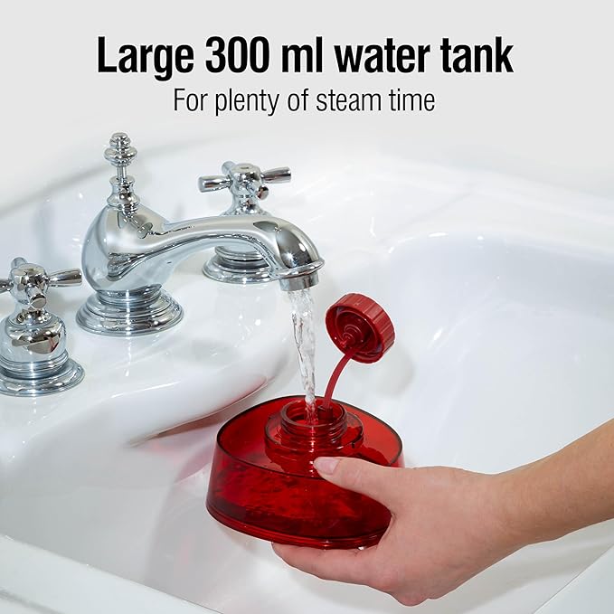 CHI Handheld Garment Steamer for Clothes, Fabric Brush, Large 300 ml Water Tank, 2 Steam Modes, Ergonomic Handle, Portable Steamer for Clothes, 10’ Cord, (11590)