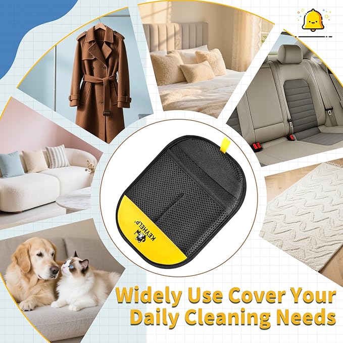 2PCS Pet Hair Removal Glove for Dogs & Cats, Newly Upgraded Reusable Electrostatic Pet Hair Gloves, Pet Hair Remover Tool for Clothing, Couch, Bed, Carpet, Car Seat