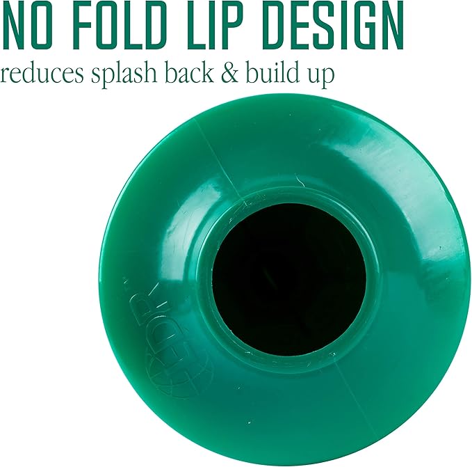 JS Jackson Supplies Professional Bellows Accordion Toilet Plunger, High Pressure Thrust Removes Heavy Duty Clogs from Clogged Bathroom Toilets, All Purpose Power Plungers for Bathrooms, Green