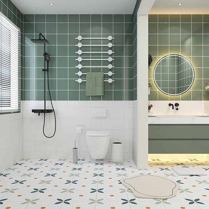 Toilet Brush and Holder Set Premium Material Toilet Bowl Cleaner Free Standing Toilet Bowl Brush and Holder 1pack Brushed Nickel