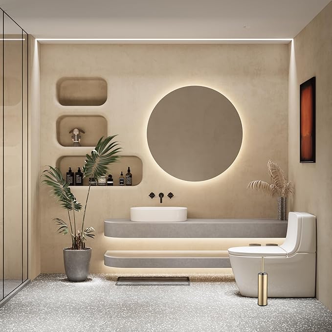 Toilet Brush and Holder Set Premium Material Toilet Bowl Cleaner Free Standing Toilet Bowl Brush and Holder Gold