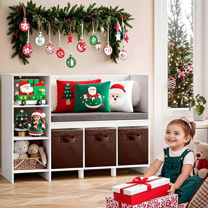 ShellKingdom Foldable Fabric Storage Cubes And Cloth Storage Organizer Drawer For Closet And Toys, 2 Pack (Chocolate)