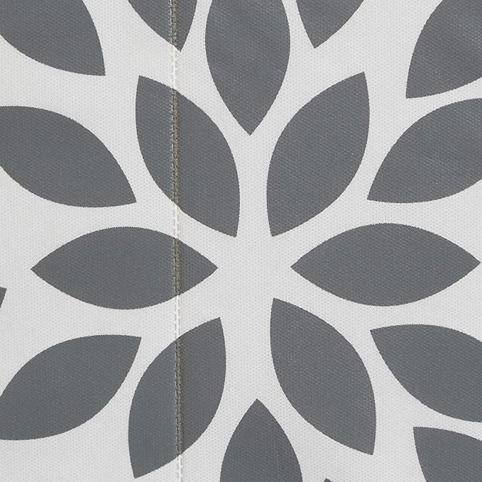 MAX Houser Fabric Storage Bins Cubes Baskets Containers with Dual Plastic Handles for Home Closet Bedroom Drawers Organizers, Flodable, Grey, Set of 4