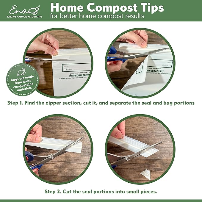 Earth's Natural Alternative Compostable Food Storage Bags, Reusable, Quart | Eco-Friendly | Freezer Safe | Resealable | 100 Count, Pack of 12