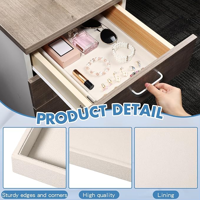 Quelay Stackable Jewelry Tray Jewelry Organizer Tray Showcase Display Empty Plate Bracelet Ring Earring Organizer