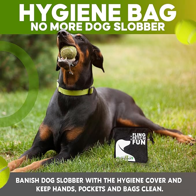 Kompact9 | Retractable Pocket-Sized Ball Launcher, Eco-Friendly & Portable Dog Fetch Toy, Made from Recycled Plastic, UK Designed, Fits Standard Tennis Balls Perfect Dog Exercise Equipment | Silver