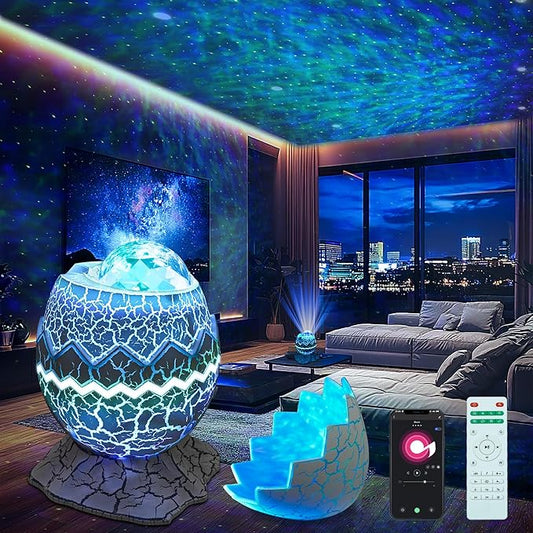 Star Projector Night Light, Galaxy Projector for Bedroom, 15 Color Mode Built-in 8 White Noise, and Bluetooth 5.1 Speaker, Remote & App Control, Timer Function, Christmas Light Projector for Kids