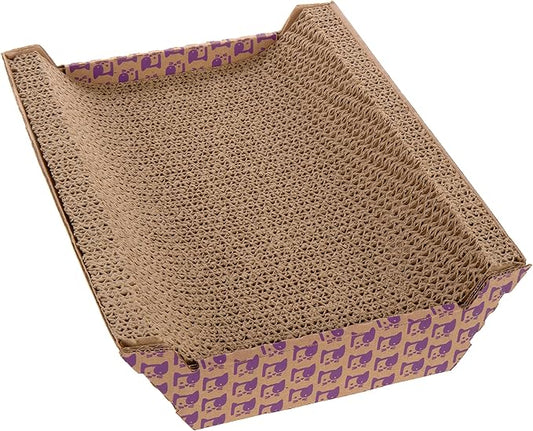 SmartyKat Super Scratcher Chaise Corrugated Cat Scratcher, Catnip Infusion Technology - Brown, One Size