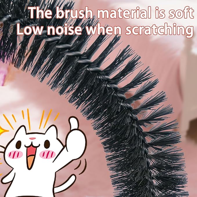 Interactive Toy with Scratching Pads for Indoor Cats,Interactive Cat Toy with Feather Toys and Self-Grooming Brush,Interactive Cat Toy for Indoor Cats,Grey (Square)